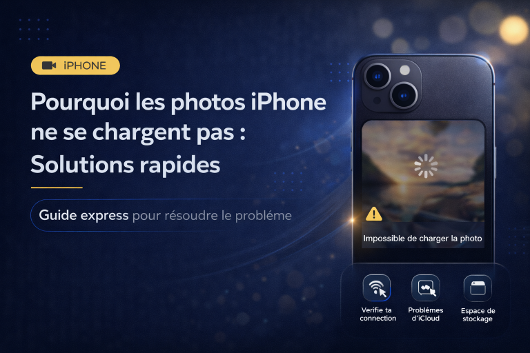 Pourquoi les photos iPhone ne se chargent pas : Solutions rapides